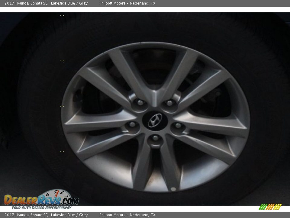 2017 Hyundai Sonata SE Lakeside Blue / Gray Photo #6
