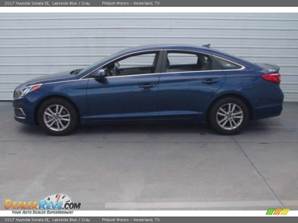 2017 Hyundai Sonata SE Lakeside Blue / Gray Photo #7