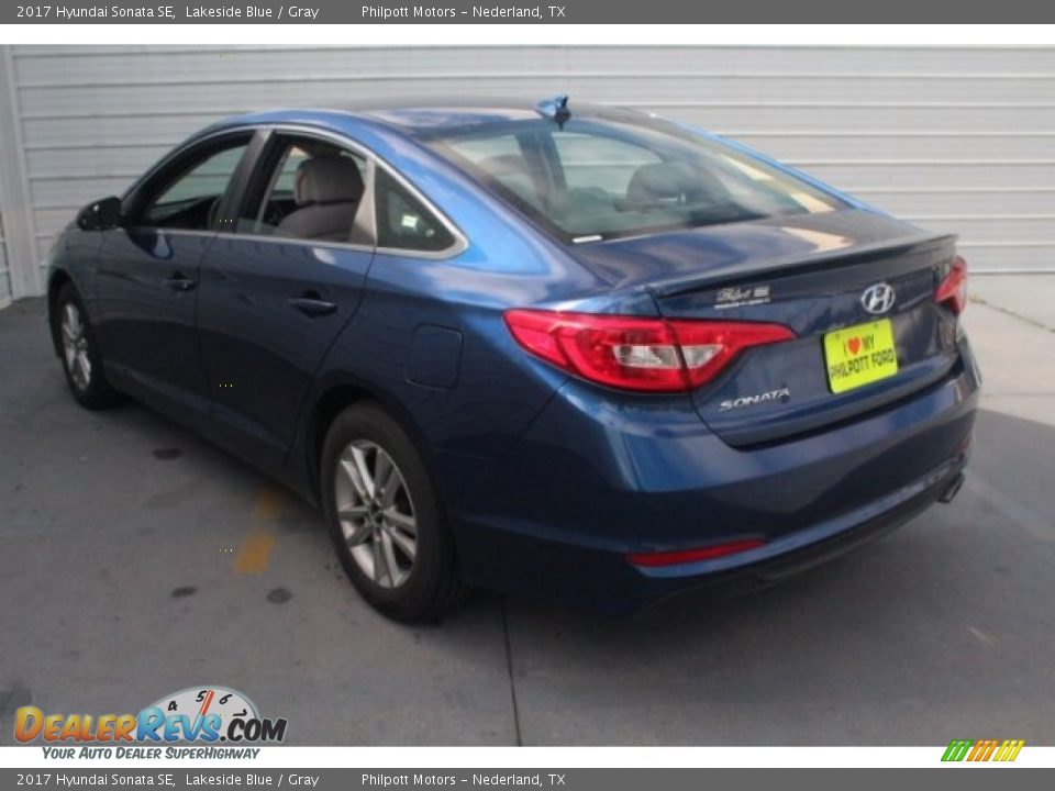 2017 Hyundai Sonata SE Lakeside Blue / Gray Photo #8