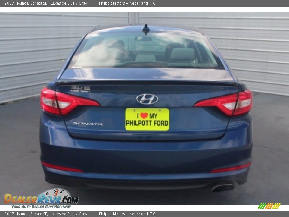 2017 Hyundai Sonata SE Lakeside Blue / Gray Photo #9