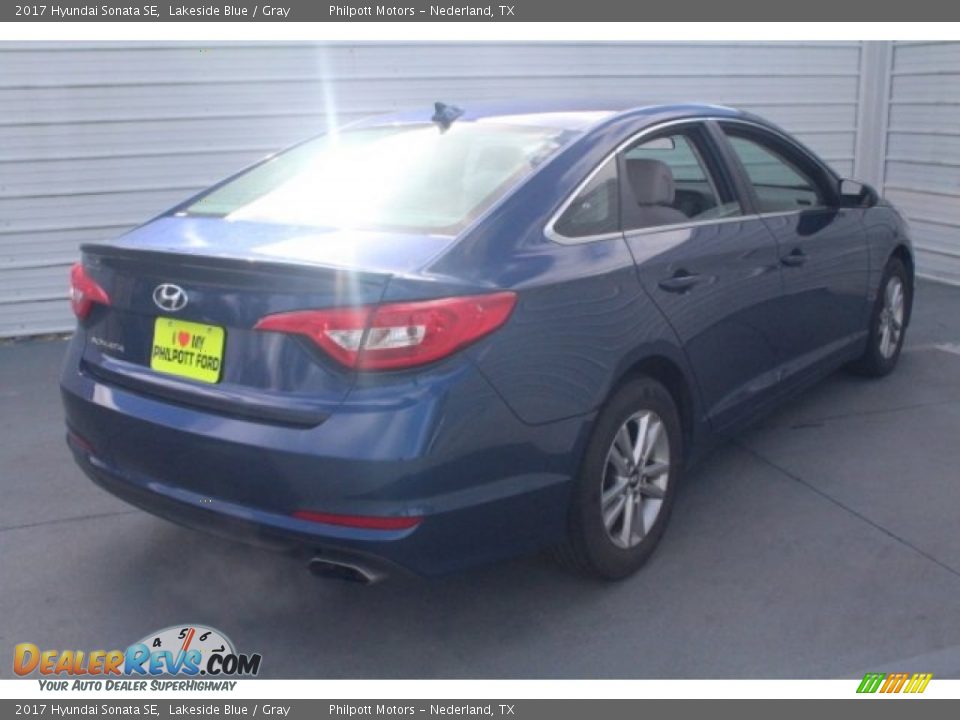 2017 Hyundai Sonata SE Lakeside Blue / Gray Photo #10