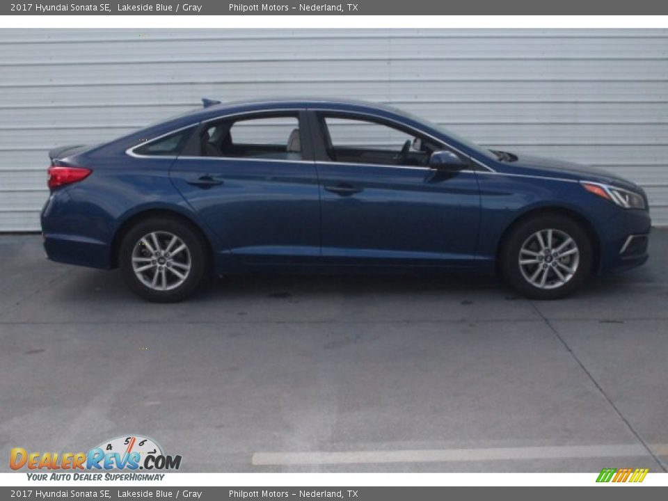 2017 Hyundai Sonata SE Lakeside Blue / Gray Photo #11