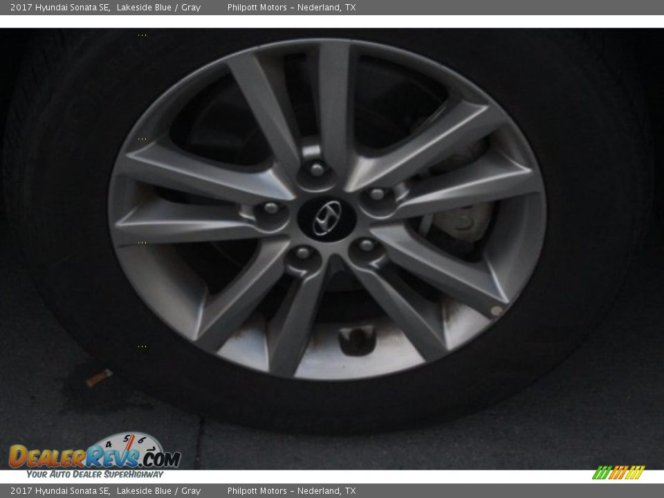 2017 Hyundai Sonata SE Lakeside Blue / Gray Photo #13