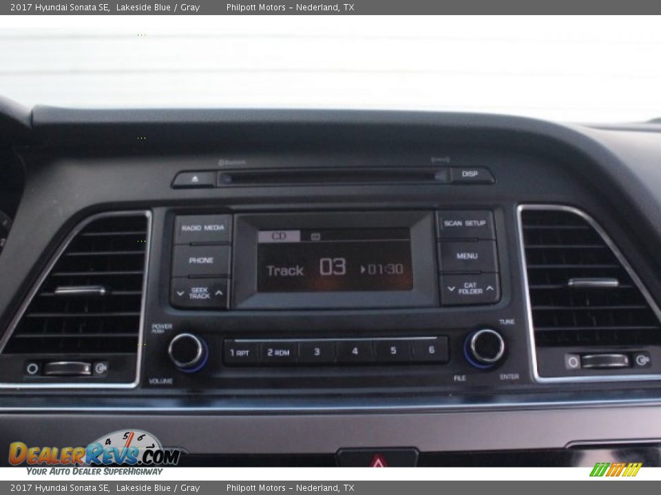 2017 Hyundai Sonata SE Lakeside Blue / Gray Photo #17