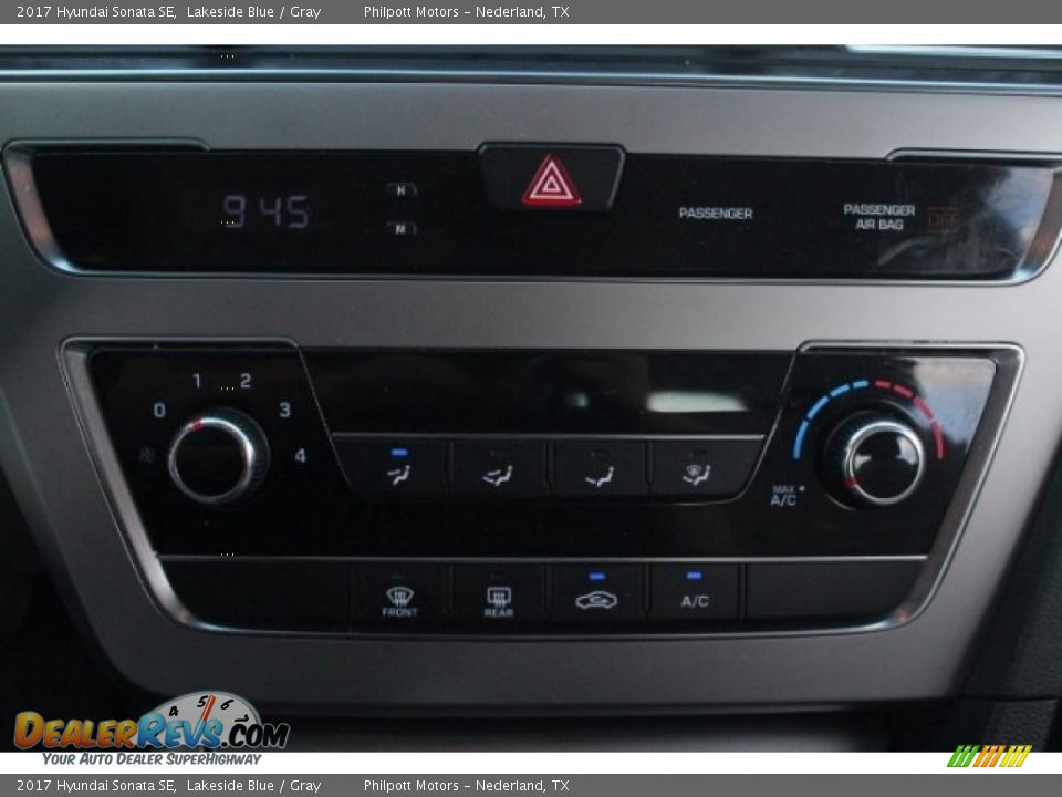2017 Hyundai Sonata SE Lakeside Blue / Gray Photo #18
