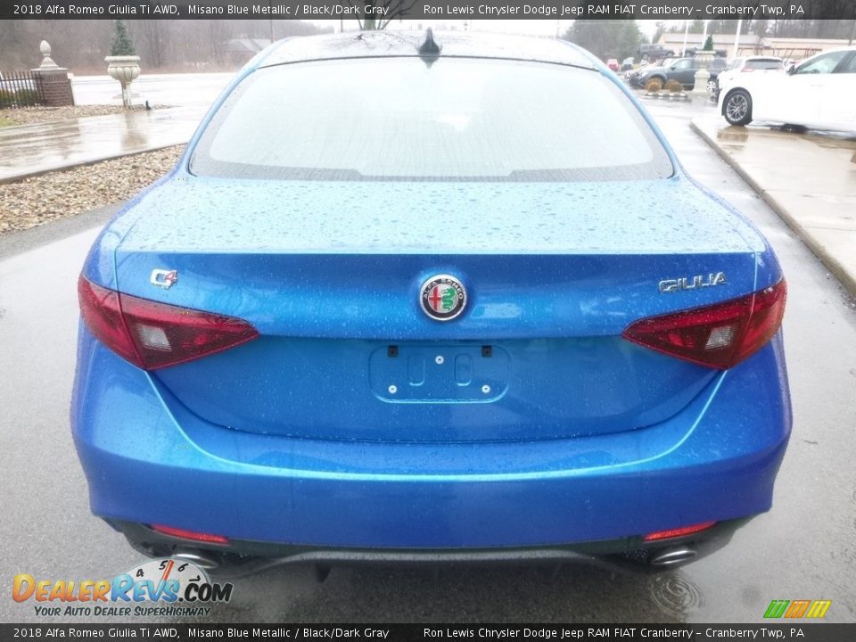 2018 Alfa Romeo Giulia Ti AWD Misano Blue Metallic / Black/Dark Gray Photo #6