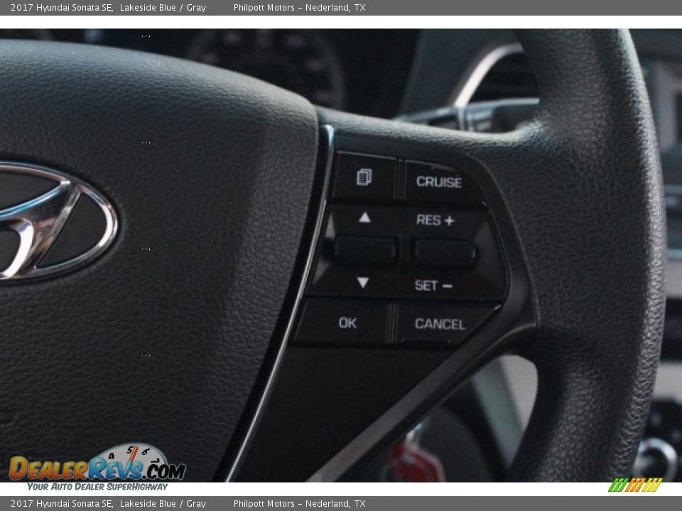 2017 Hyundai Sonata SE Lakeside Blue / Gray Photo #21