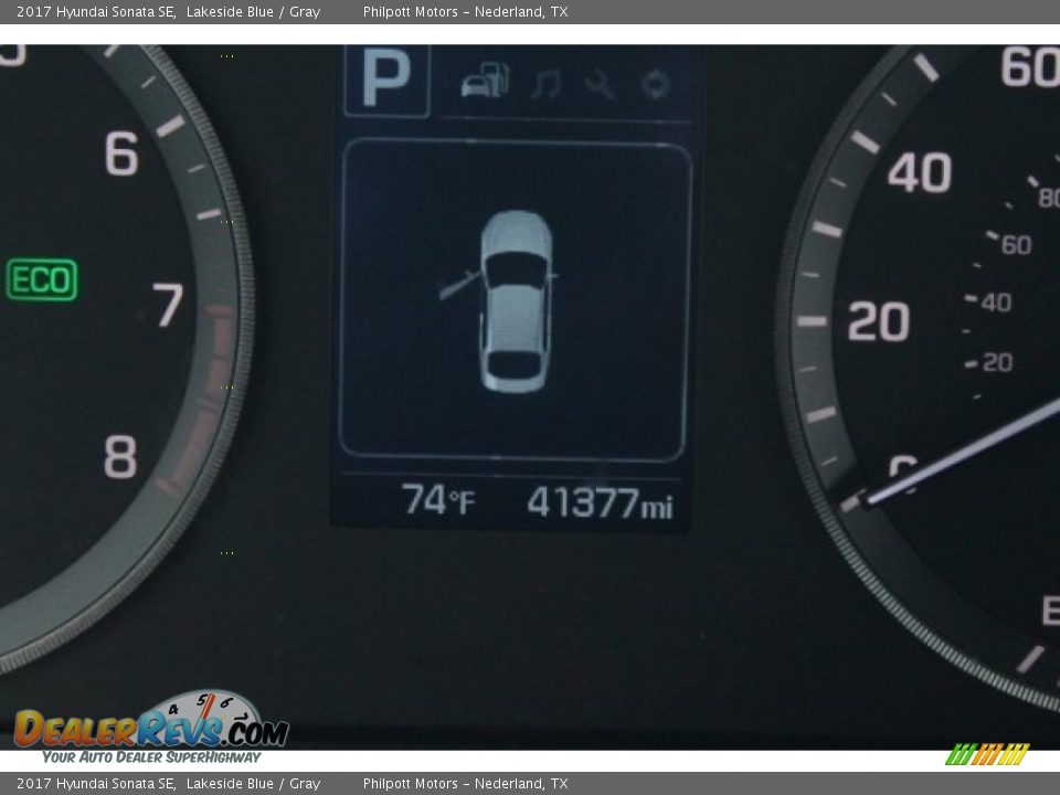 2017 Hyundai Sonata SE Lakeside Blue / Gray Photo #23