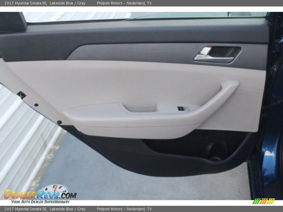 2017 Hyundai Sonata SE Lakeside Blue / Gray Photo #25