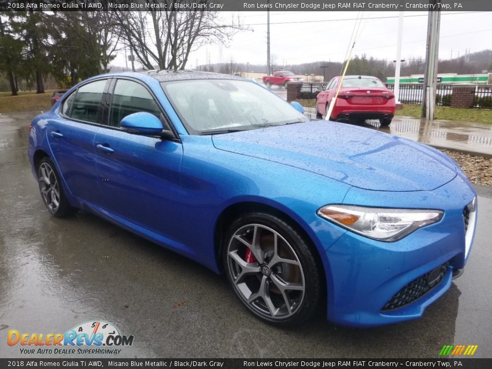 Misano Blue Metallic 2018 Alfa Romeo Giulia Ti AWD Photo #10