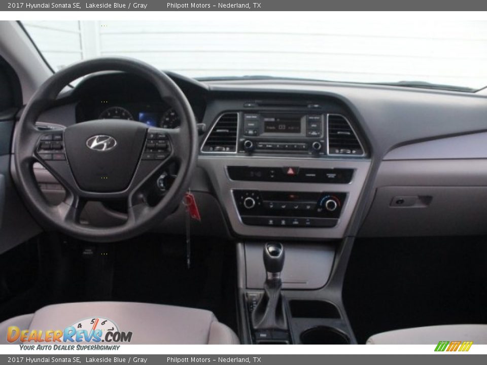 2017 Hyundai Sonata SE Lakeside Blue / Gray Photo #27