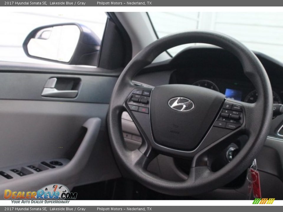2017 Hyundai Sonata SE Lakeside Blue / Gray Photo #28