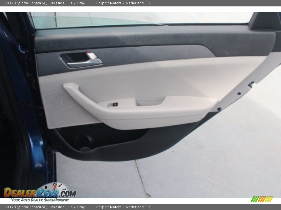 2017 Hyundai Sonata SE Lakeside Blue / Gray Photo #30