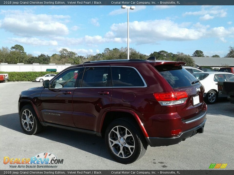 2018 Jeep Grand Cherokee Sterling Edition Velvet Red Pearl / Black Photo #3