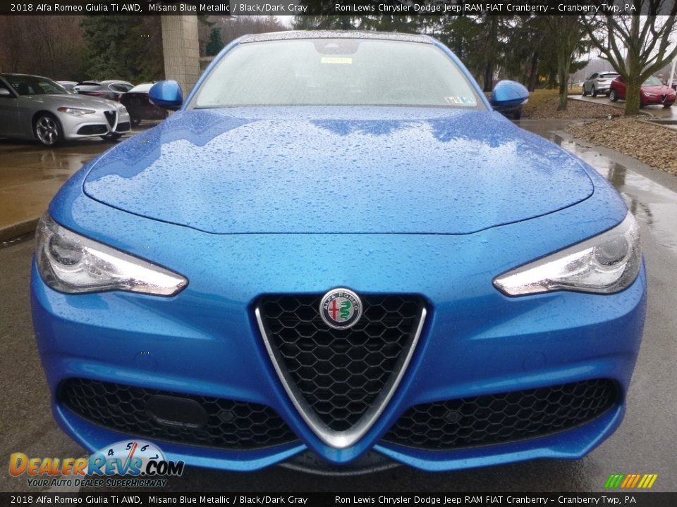 2018 Alfa Romeo Giulia Ti AWD Misano Blue Metallic / Black/Dark Gray Photo #12