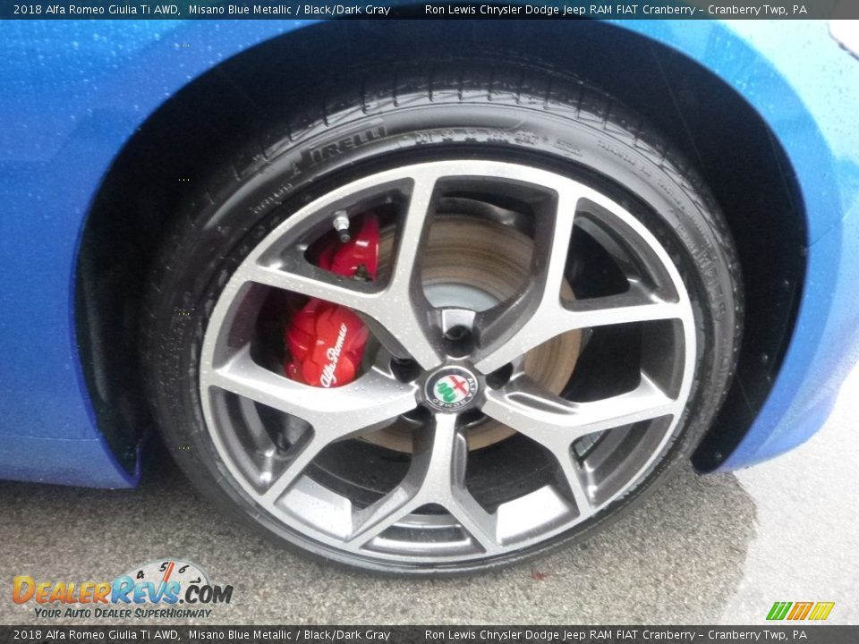 2018 Alfa Romeo Giulia Ti AWD Misano Blue Metallic / Black/Dark Gray Photo #13