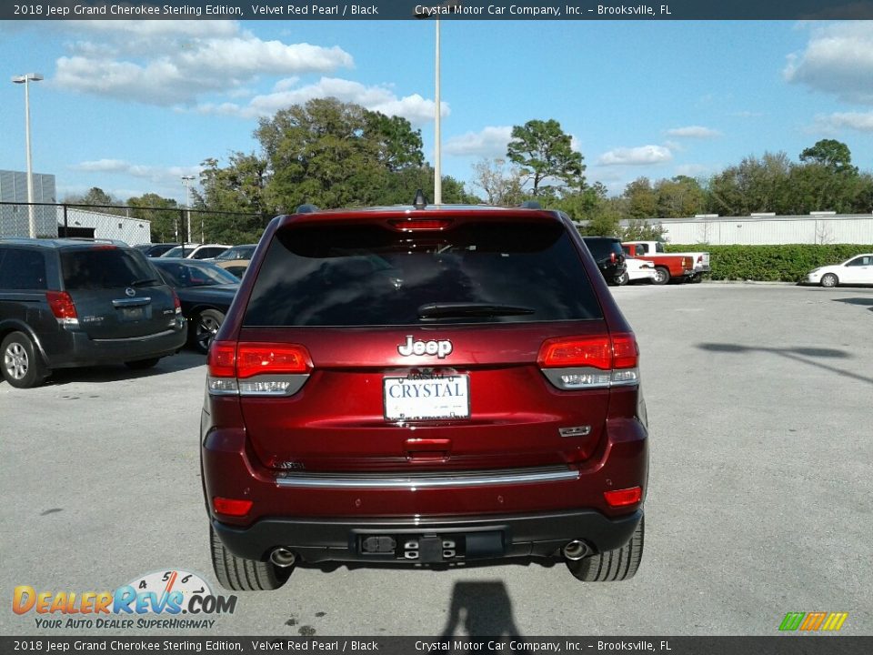 2018 Jeep Grand Cherokee Sterling Edition Velvet Red Pearl / Black Photo #4