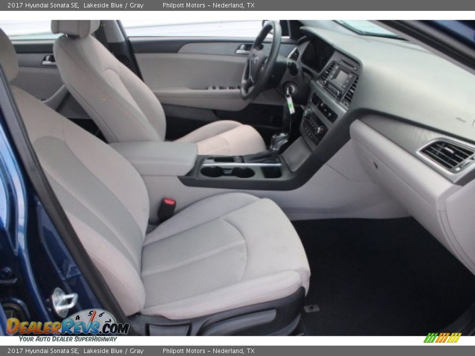 2017 Hyundai Sonata SE Lakeside Blue / Gray Photo #34