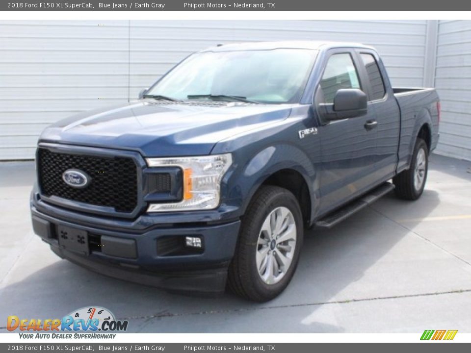 2018 Ford F150 XL SuperCab Blue Jeans / Earth Gray Photo #3