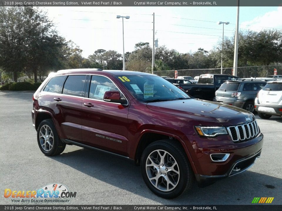 2018 Jeep Grand Cherokee Sterling Edition Velvet Red Pearl / Black Photo #7