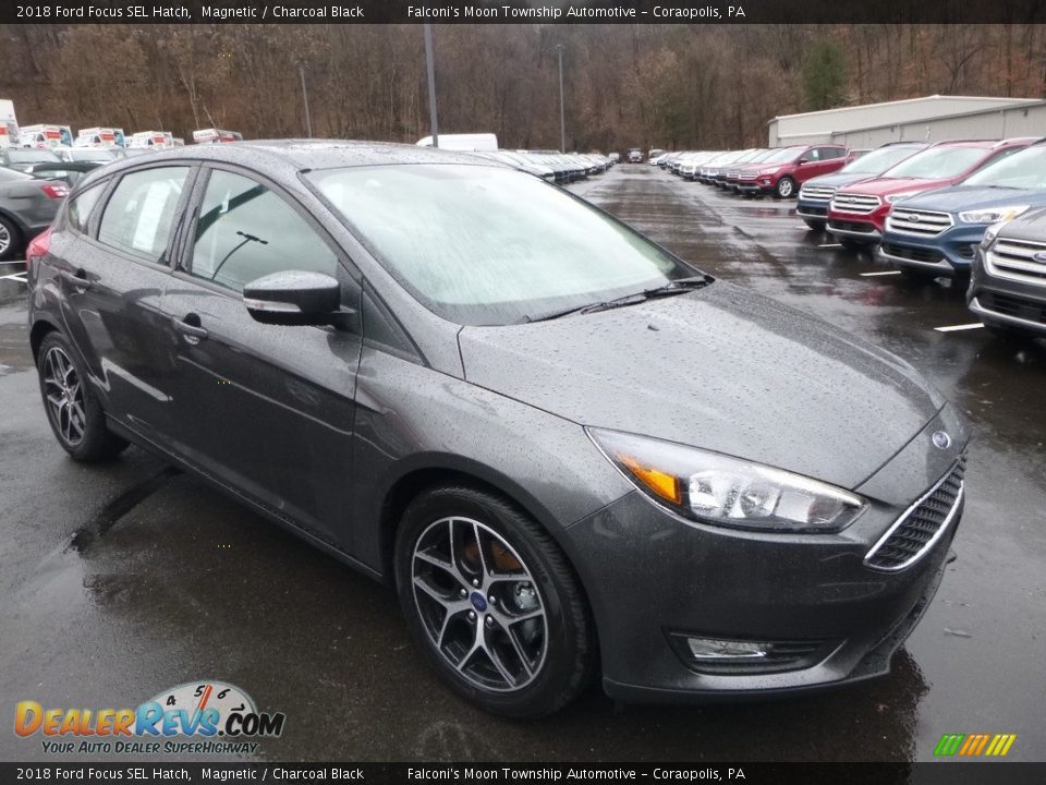 2018 Ford Focus SEL Hatch Magnetic / Charcoal Black Photo #3