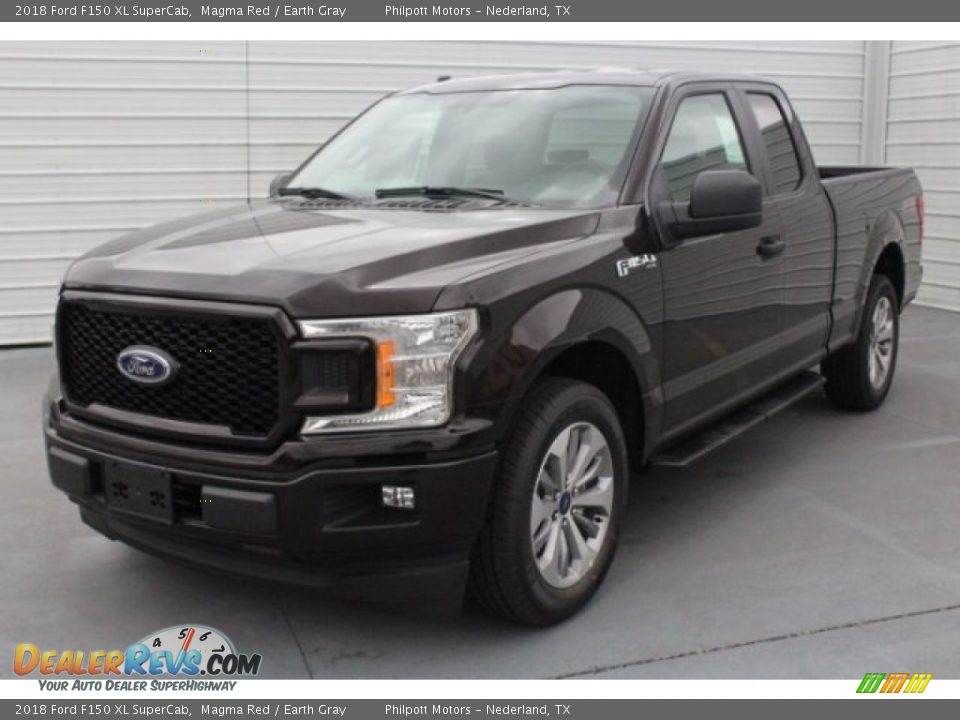 2018 Ford F150 XL SuperCab Magma Red / Earth Gray Photo #3