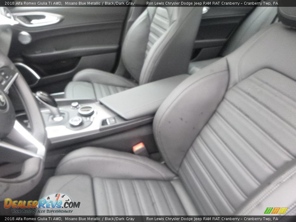 2018 Alfa Romeo Giulia Ti AWD Misano Blue Metallic / Black/Dark Gray Photo #21