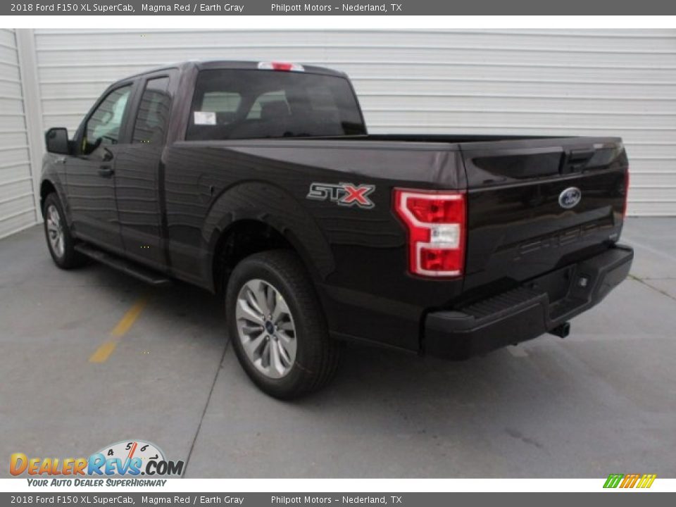 2018 Ford F150 XL SuperCab Magma Red / Earth Gray Photo #8