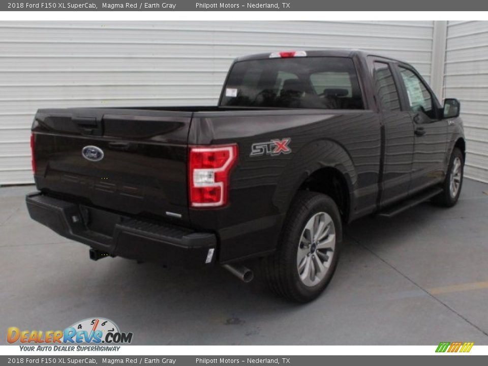 2018 Ford F150 XL SuperCab Magma Red / Earth Gray Photo #10