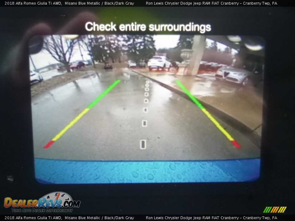 2018 Alfa Romeo Giulia Ti AWD Misano Blue Metallic / Black/Dark Gray Photo #25