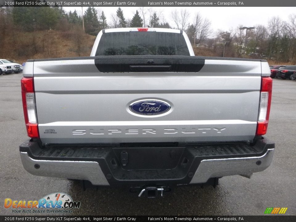 2018 Ford F250 Super Duty XLT SuperCab 4x4 Ingot Silver / Earth Gray Photo #7