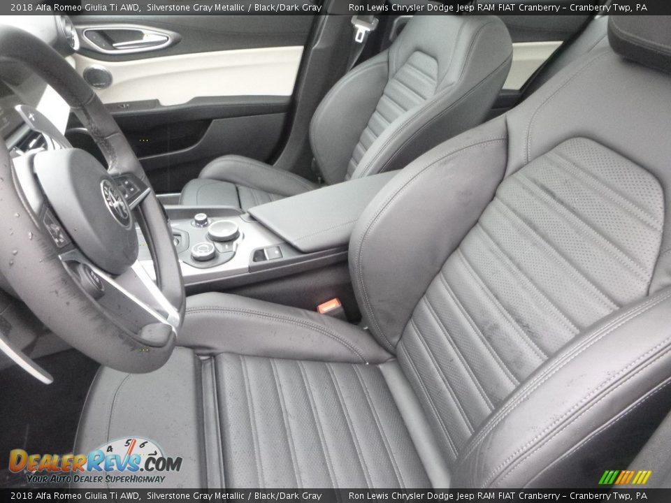 2018 Alfa Romeo Giulia Ti AWD Silverstone Gray Metallic / Black/Dark Gray Photo #20