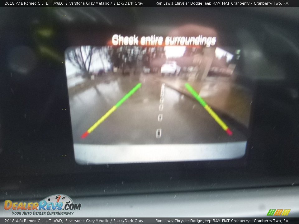 2018 Alfa Romeo Giulia Ti AWD Silverstone Gray Metallic / Black/Dark Gray Photo #23