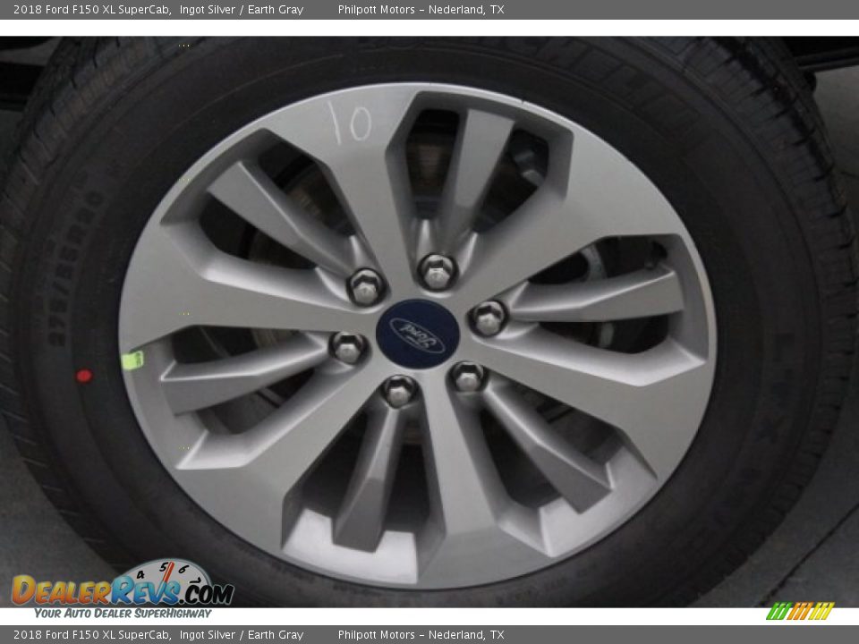 2018 Ford F150 XL SuperCab Ingot Silver / Earth Gray Photo #6