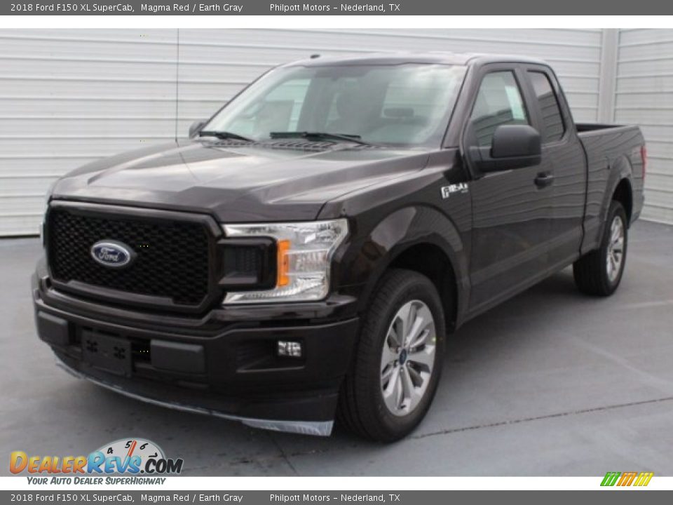 2018 Ford F150 XL SuperCab Magma Red / Earth Gray Photo #3
