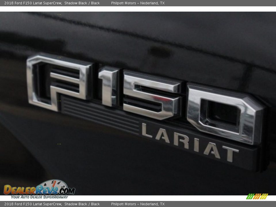 2018 Ford F150 Lariat SuperCrew Shadow Black / Black Photo #7