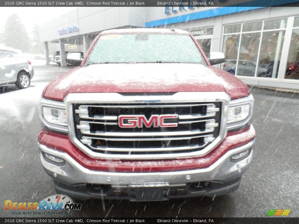2016 GMC Sierra 1500 SLT Crew Cab 4WD Crimson Red Tintcoat / Jet Black Photo #2