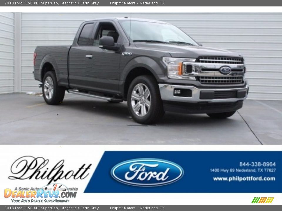2018 Ford F150 XLT SuperCab Magnetic / Earth Gray Photo #1