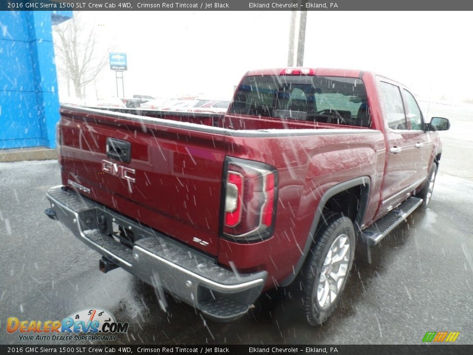 2016 GMC Sierra 1500 SLT Crew Cab 4WD Crimson Red Tintcoat / Jet Black Photo #5