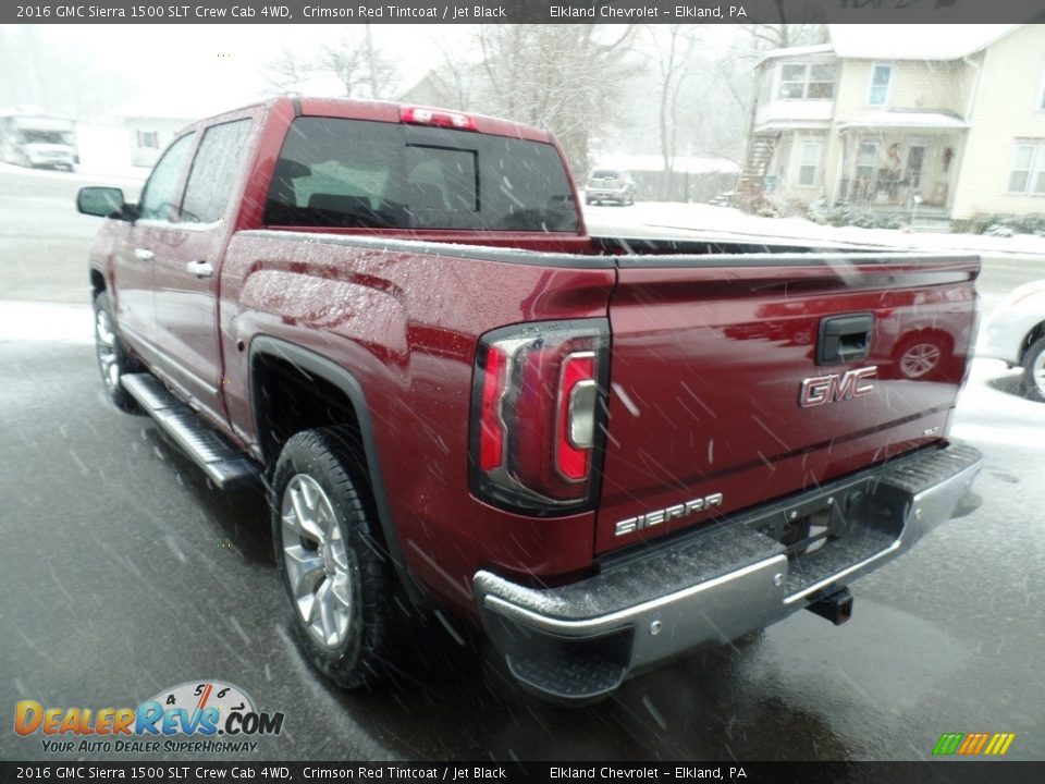 2016 GMC Sierra 1500 SLT Crew Cab 4WD Crimson Red Tintcoat / Jet Black Photo #7