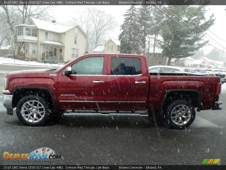2016 GMC Sierra 1500 SLT Crew Cab 4WD Crimson Red Tintcoat / Jet Black Photo #8
