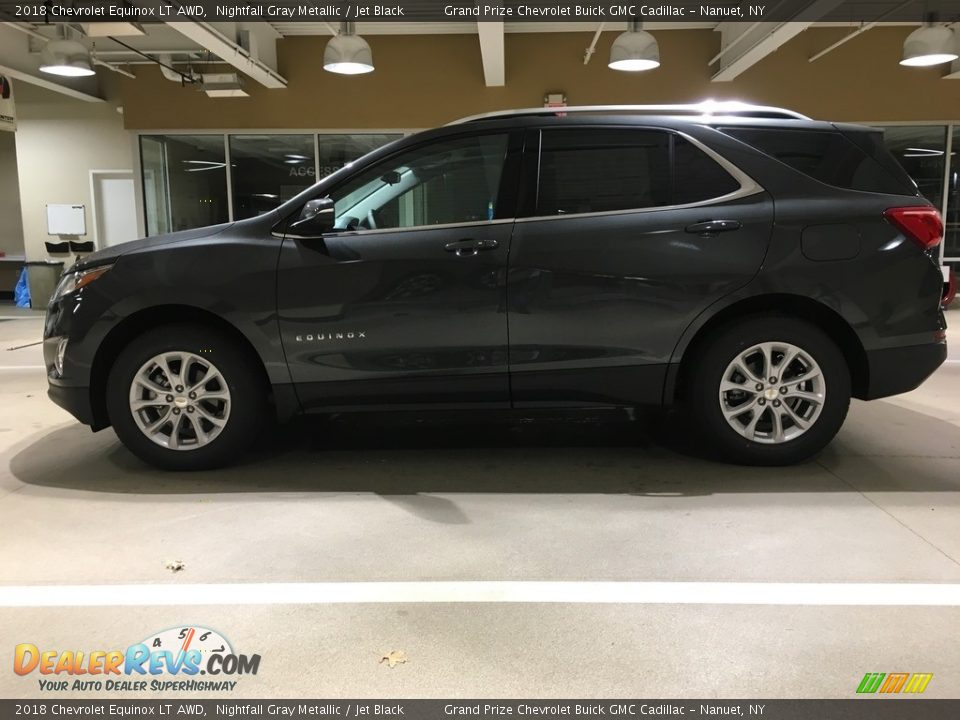 2018 Chevrolet Equinox LT AWD Nightfall Gray Metallic / Jet Black Photo #3