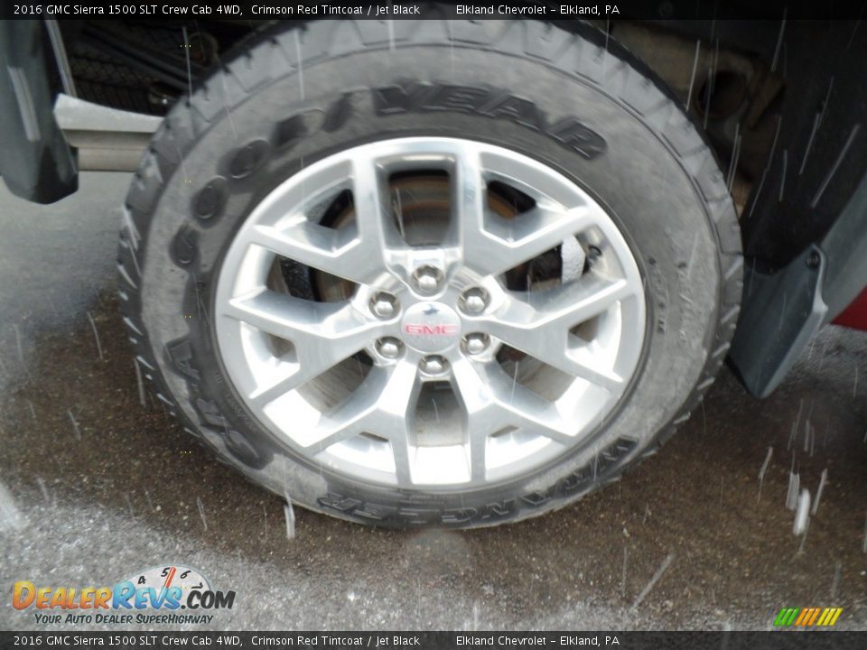 2016 GMC Sierra 1500 SLT Crew Cab 4WD Crimson Red Tintcoat / Jet Black Photo #12