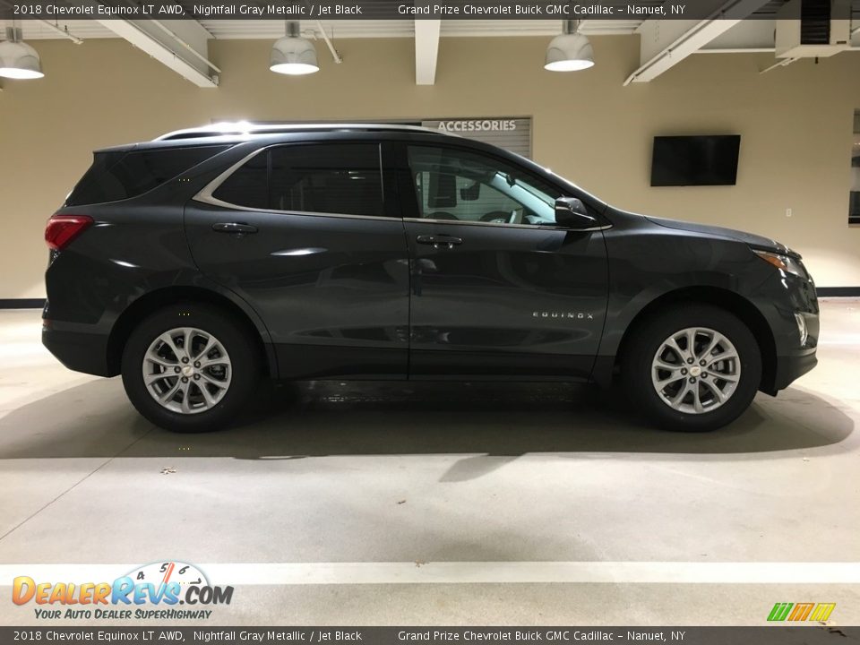 2018 Chevrolet Equinox LT AWD Nightfall Gray Metallic / Jet Black Photo #7