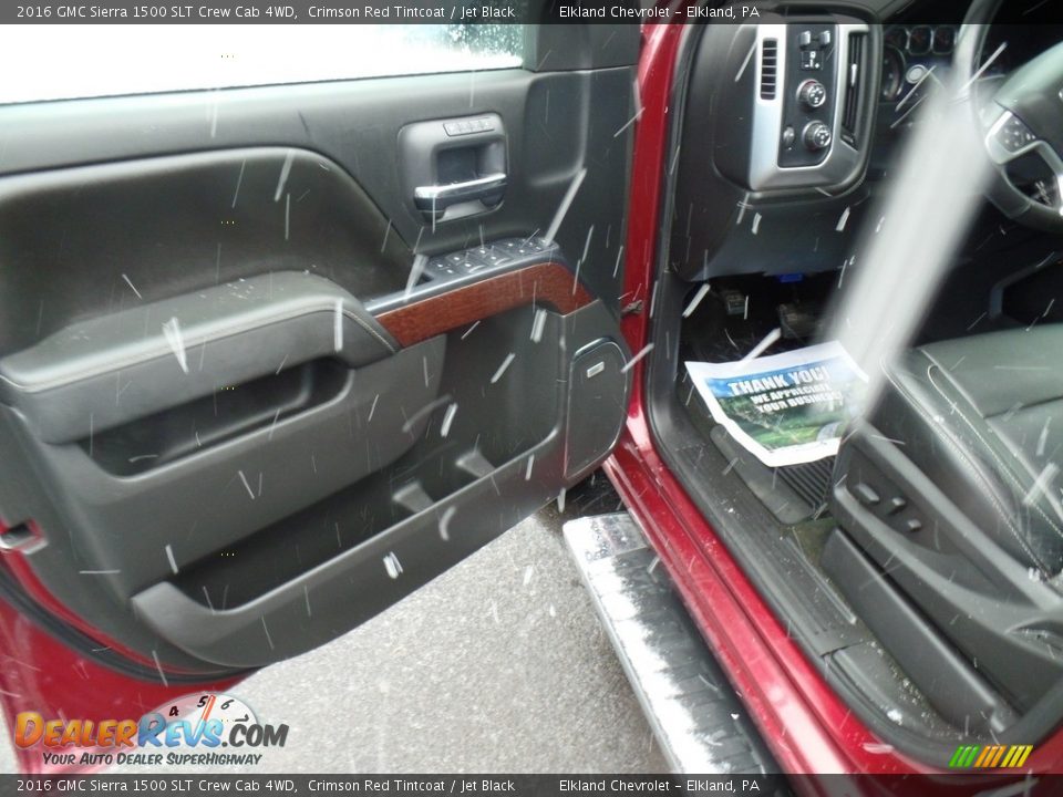 2016 GMC Sierra 1500 SLT Crew Cab 4WD Crimson Red Tintcoat / Jet Black Photo #15