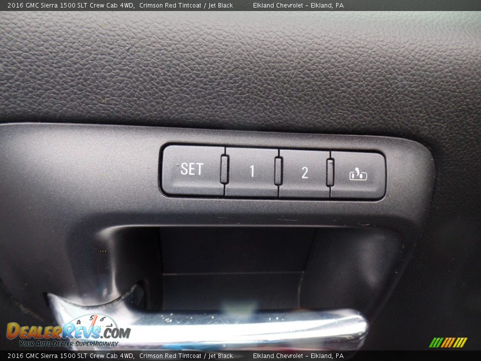 2016 GMC Sierra 1500 SLT Crew Cab 4WD Crimson Red Tintcoat / Jet Black Photo #17