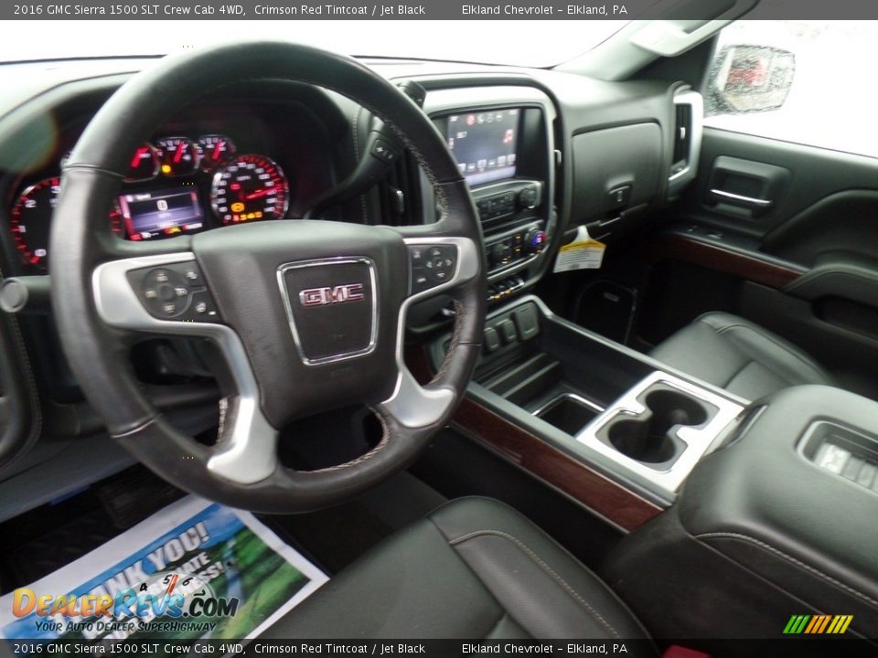 2016 GMC Sierra 1500 SLT Crew Cab 4WD Crimson Red Tintcoat / Jet Black Photo #22