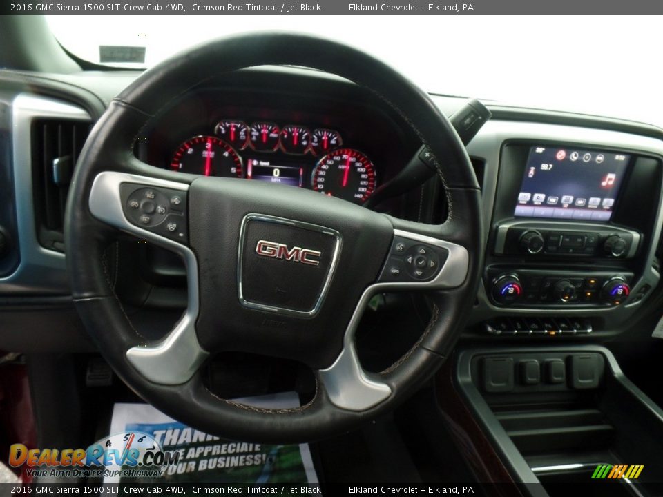 2016 GMC Sierra 1500 SLT Crew Cab 4WD Crimson Red Tintcoat / Jet Black Photo #23