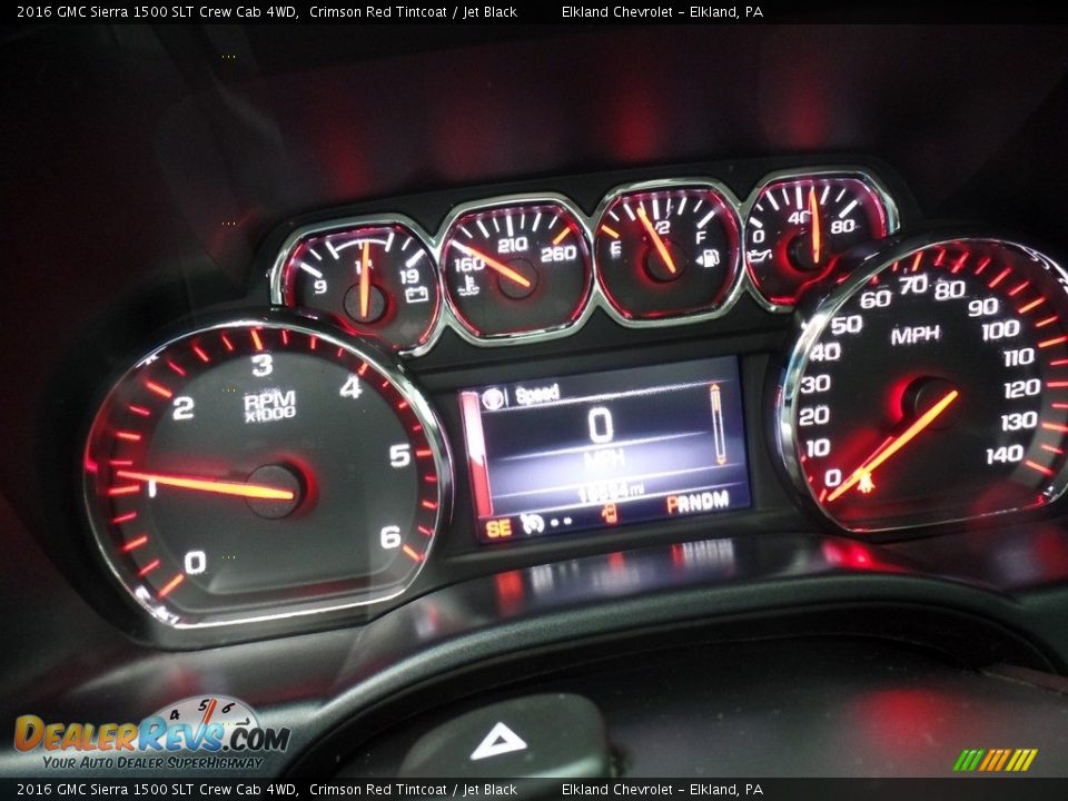 2016 GMC Sierra 1500 SLT Crew Cab 4WD Crimson Red Tintcoat / Jet Black Photo #30