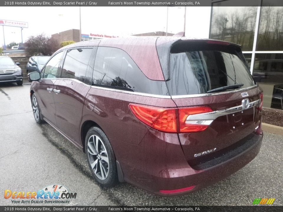 2018 Honda Odyssey Elite Deep Scarlet Pearl / Gray Photo #2